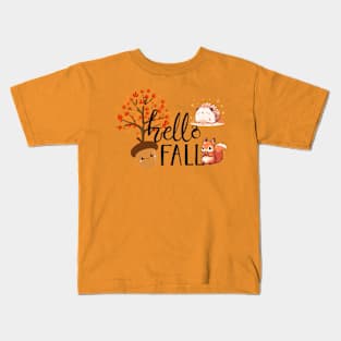 Hello Fall Kids T-Shirt